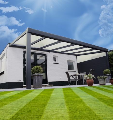Aluminium terrassendach - aluminium,