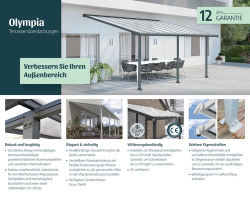 Terrassenüberdachung olympia - terrassenüberdachung,