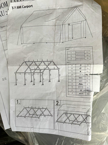 3x6 carport - m,