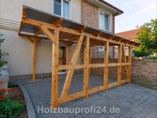 Carport verzapft überdachung - verzapft,