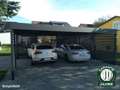 Doppelcarport stahlcarport 6x6 - doppelcarport,